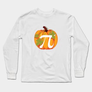 Pi Pumpkin Math Geek Teacher Thanksgiving Long Sleeve T-Shirt